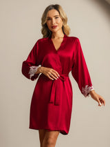 [Vin] SilkSilky-SE 3/4 Sleeve Dam Morgonrock 004