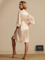 [Champagne] SilkSilky-SE 3/4 Sleeve Dam Morgonrock 002
