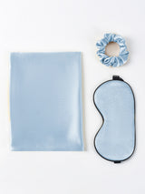 [Ljusblå] SilkSilky-SE 19Momme Rent Silke Pillowcase Set 004