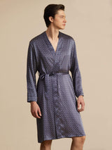 [Marin Ginkgo] SilkSilky-SE Long Sleeve V Neck Herr Morgonrock 001