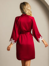 [Vin] SilkSilky-SE 3/4 Sleeve Dam Morgonrock 002