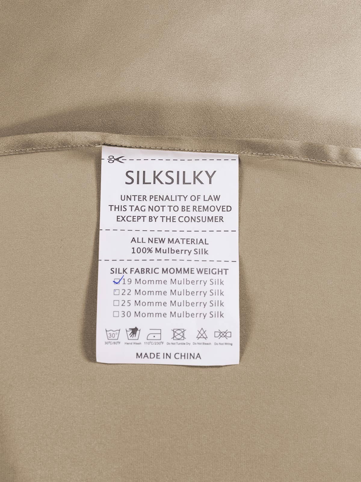 [Kaki] SilkSilky-SE 19Momme Rent Silke Bedding Set 005