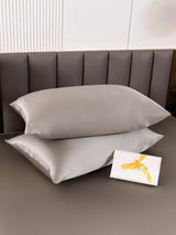 [Grå] SilkSilky-SE 22Momme Rent Silke Pillowcase 003