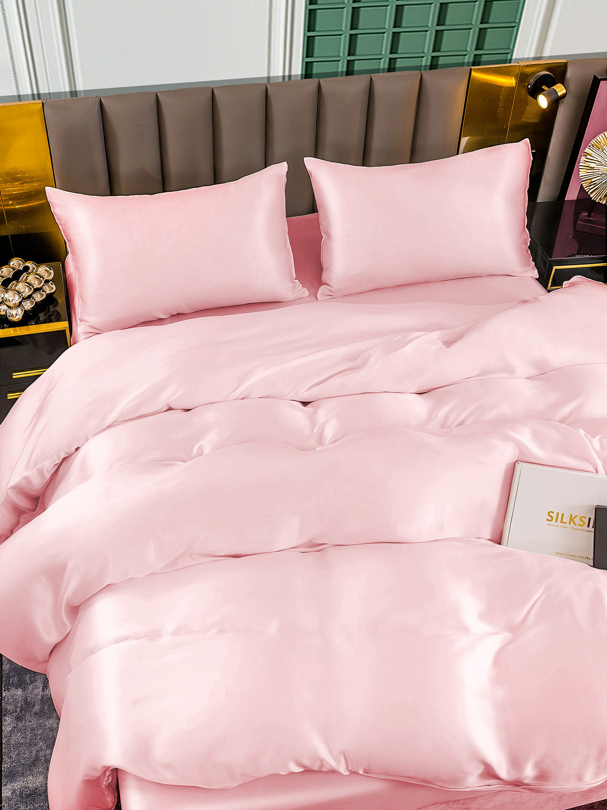 [Rosa] SilkSilky-SE 25Momme Rent Silke Bedding Set 006