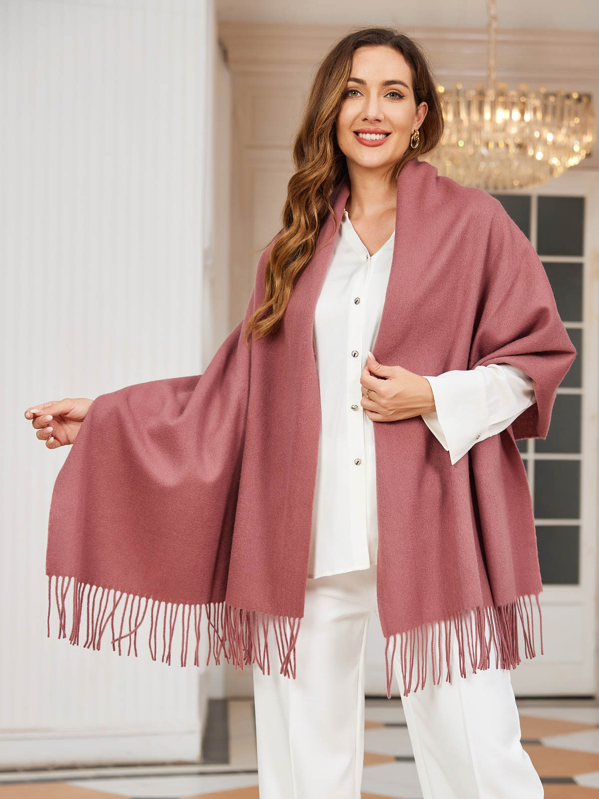 [Blek Mauve] SilkSilky-SE Ull Scarf 001