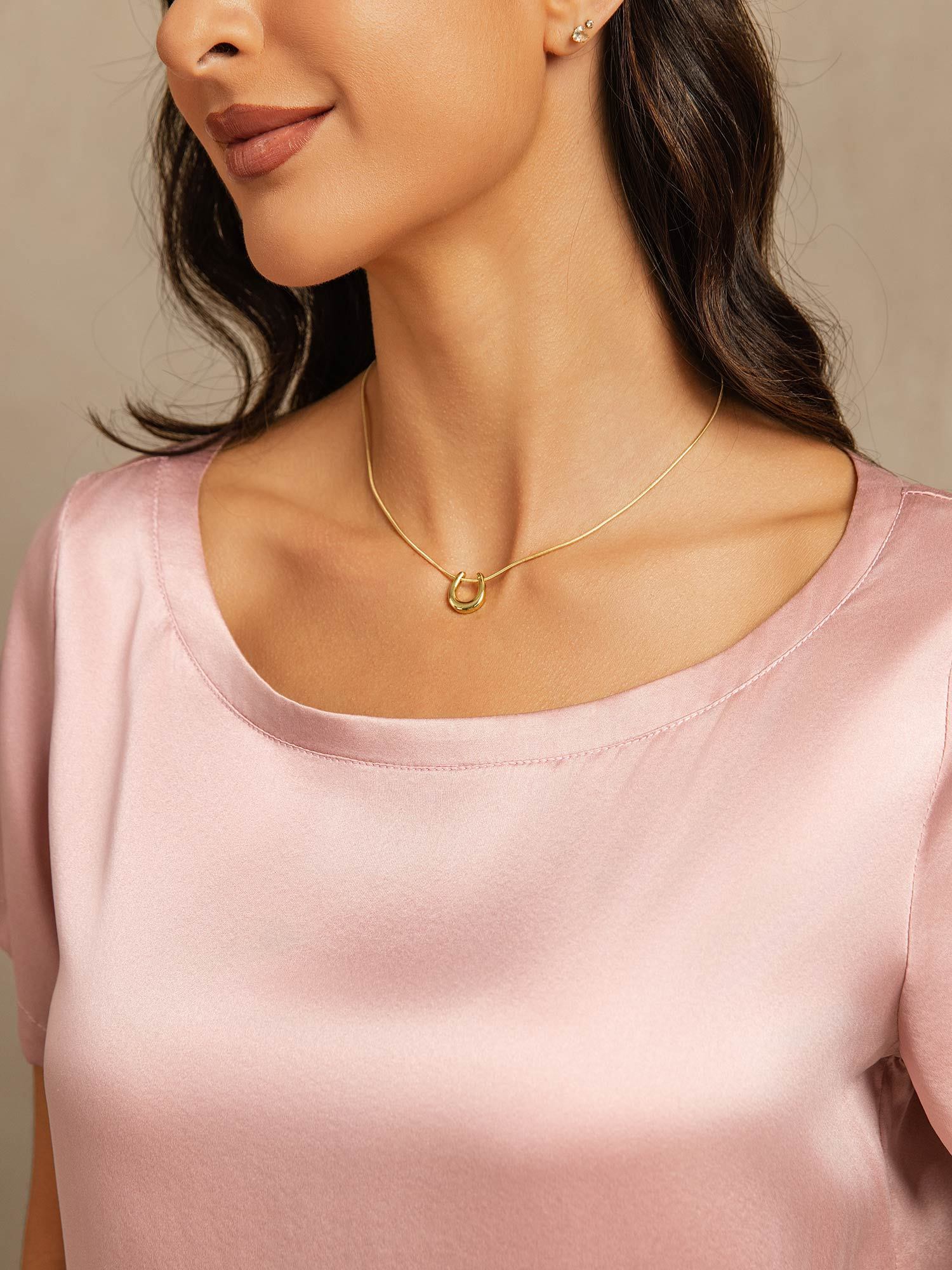 [Persikohud] SilkSilky-SE 19Momme Silke Womens Pajamas 004