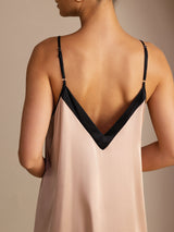 [Toscana] SilkSilky-SE Spaghetti Strap V Neck Klänning 002