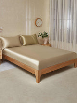 [Beige+Kaki] SilkSilky-SE 19Momme Bäddset 001