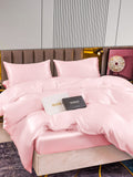 SilkSilky SE 22Momme Rent Silke Bedding Set Rosa 004