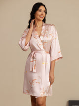 [Rosa] SilkSilky-SE 3/4 Sleeve Dam Morgonrock 006