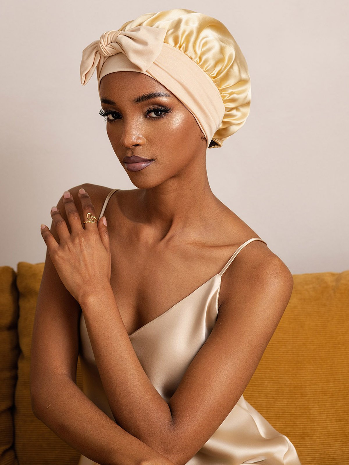SilkSilky-SE Rent Silke Sleep Cap Champagne 002