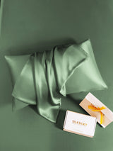 [Grågrön] SilkSilky-SE 30Momme Rent Silke Pillowcase 004