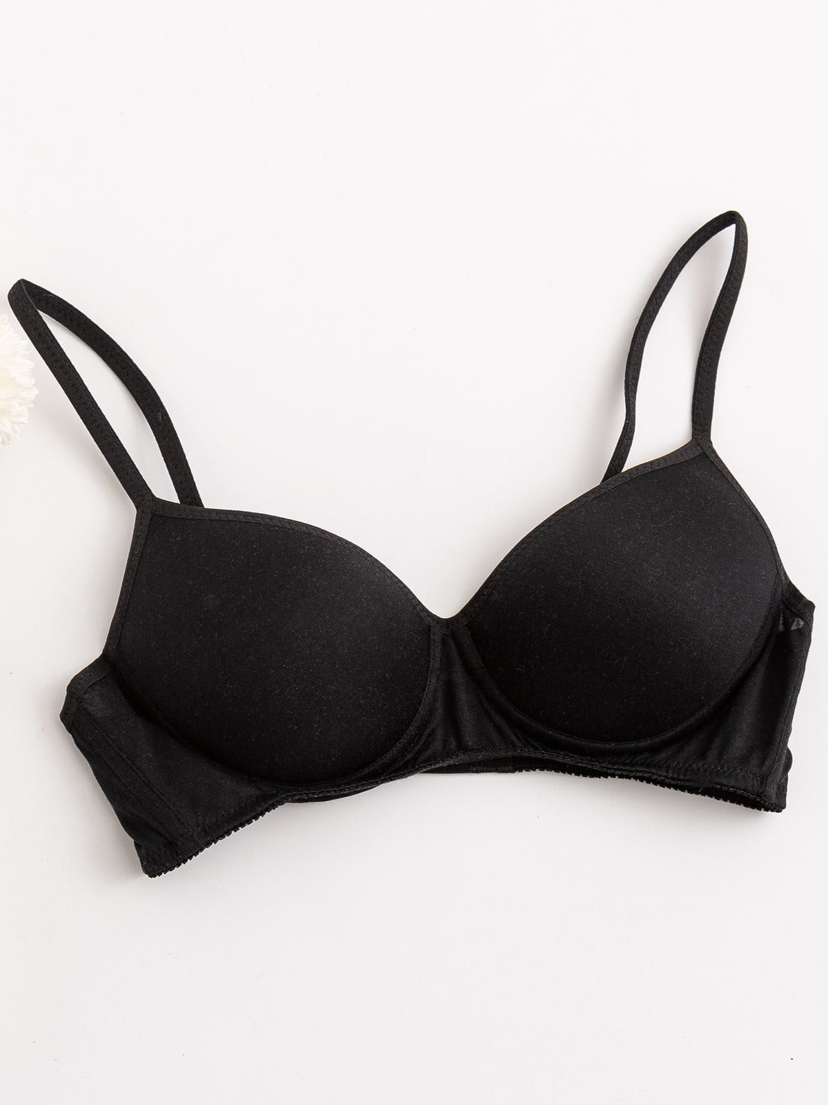 [Svart] SilkSilky-SE Silke Stickad Bra 006
