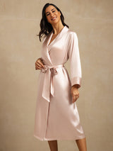 [Rosa] SilkSilky-SE Rent Silke Krage Dam Morgonrock 009,