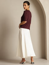 [Windsorvin] SilkSilky-SE Half Sleeve Crewkrage Dam T-Shirt 008