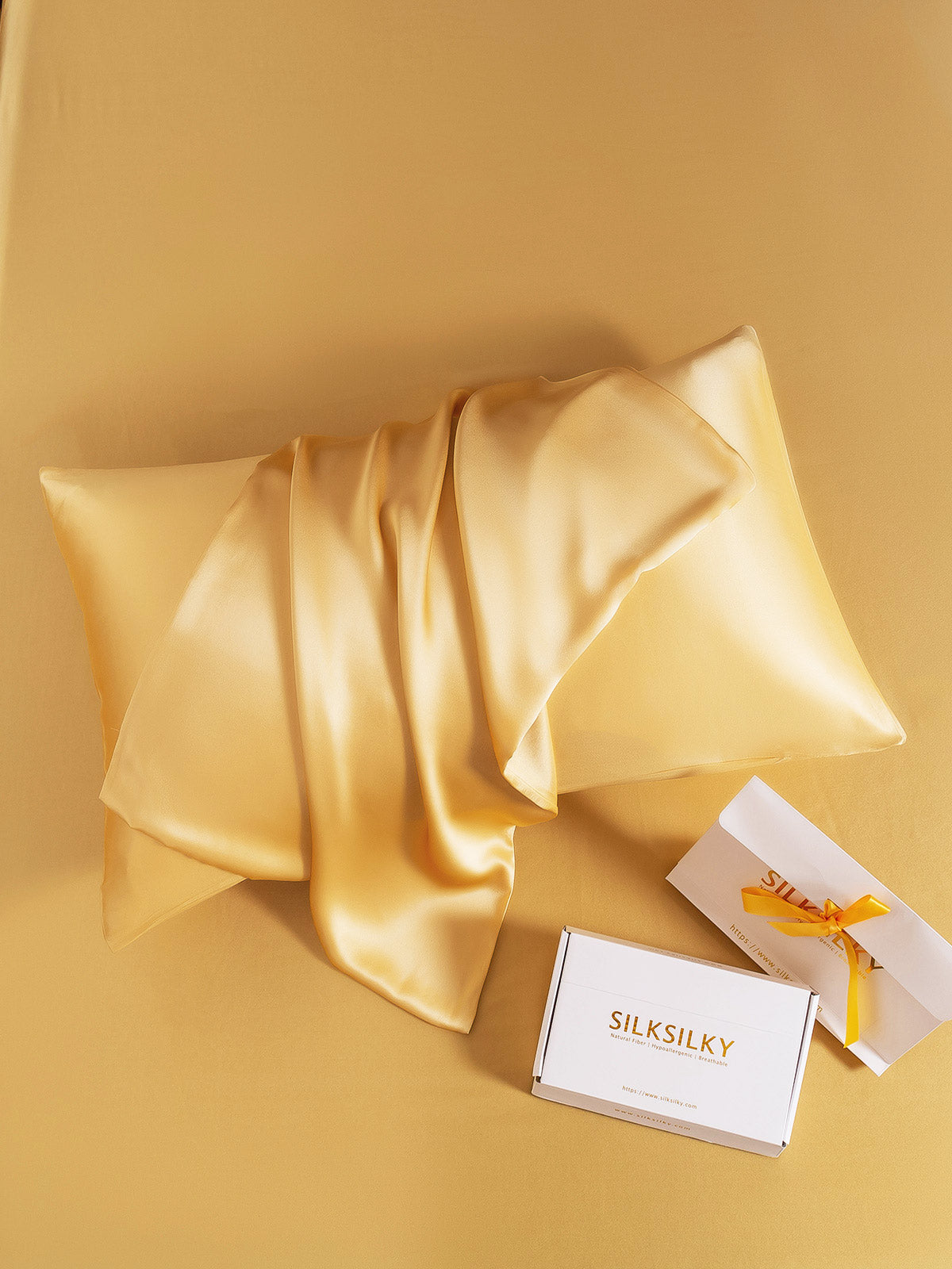[Champagne] SilkSilky-SE 22Momme Rent Silke Pillowcase 004