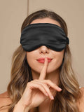 SilkSilky-SE 19Momme Rent Silke Eye Mask Svart 004