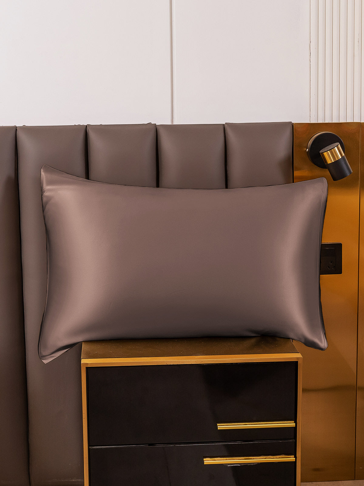 [Brun] SilkSilky-SE 19Momme Rent Silke Pillowcase 001