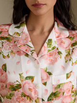 [Vit Pion] SilkSilky-SE Short Sleeve Notch Collar Dam Pyjama 005