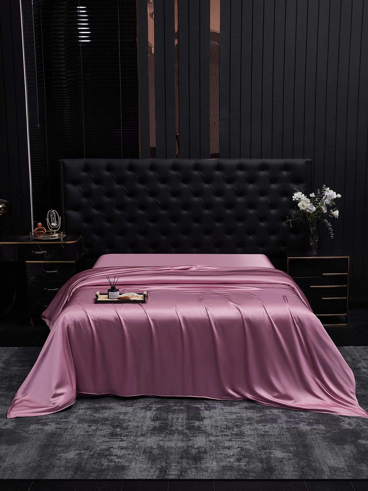 [Mauve Orkidé] SilkSilky-SE 22Momme Rent Silke Duvet Cover 001