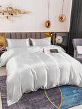 SilkSilky SE 19Momme Rent Silke Bedding Set Silver 004