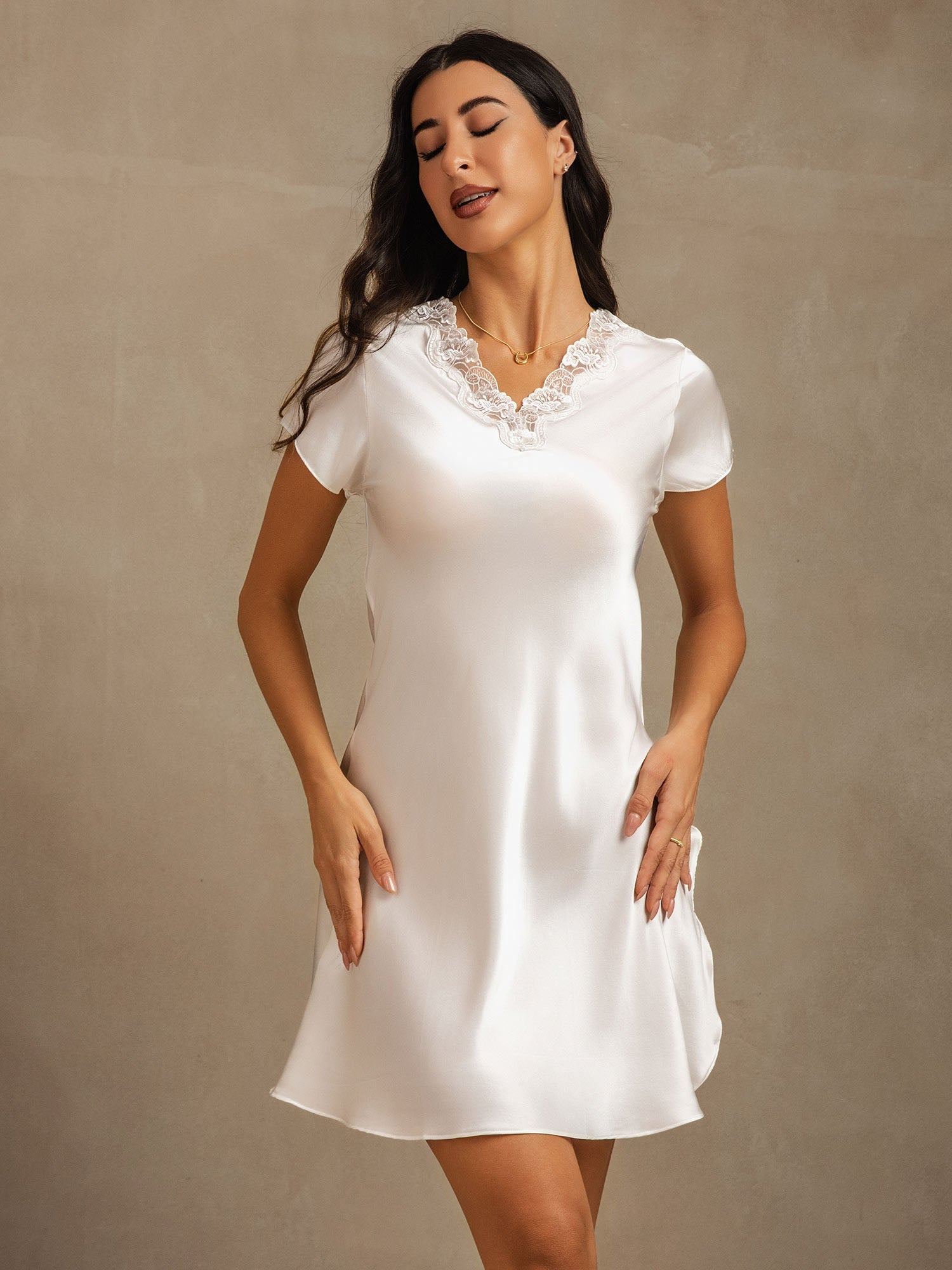 [Vit] SilkSilky-SE Rent Silke Nightgown 005