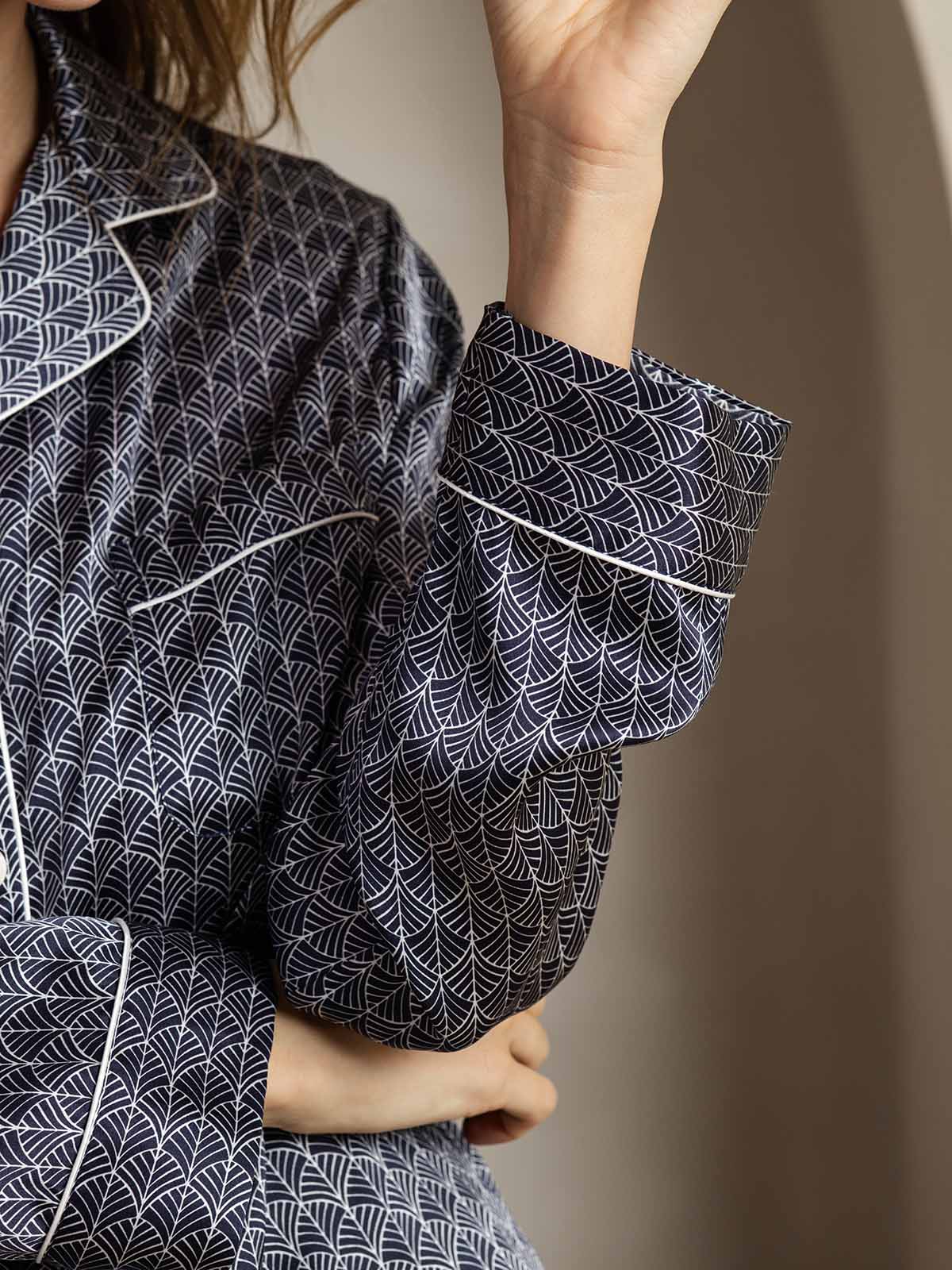 [Marin Ginkgo] SilkSilky-SE Rent Silke Womens Pajamas 007