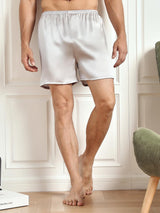 [Silver] SilkSilky-SE Men's Sleep Shorts 004