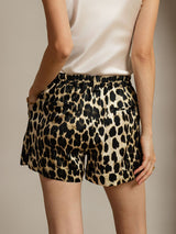[Leopard] SilkSilky-SE 19Momme Silke Womens Shorts 002