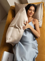 [Beige+Kaki] SilkSilky-SE 22Momme Rent Silke Pillowcase 003