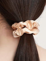 [Beige] SilkSilky-SE Scrunchie 002