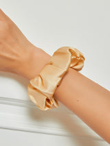 [Champagne] SilkSilky-SE Scrunchie 001