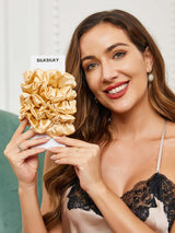 [Champagne] SilkSilky-SE Scrunchie 002