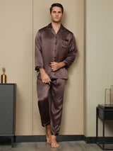 [Kaffe] SilkSilky-SE Long Sleeve Lapel Collar Herr Pyjama 002