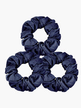 [Mörkblå] SilkSilky-SE Scrunchie 002