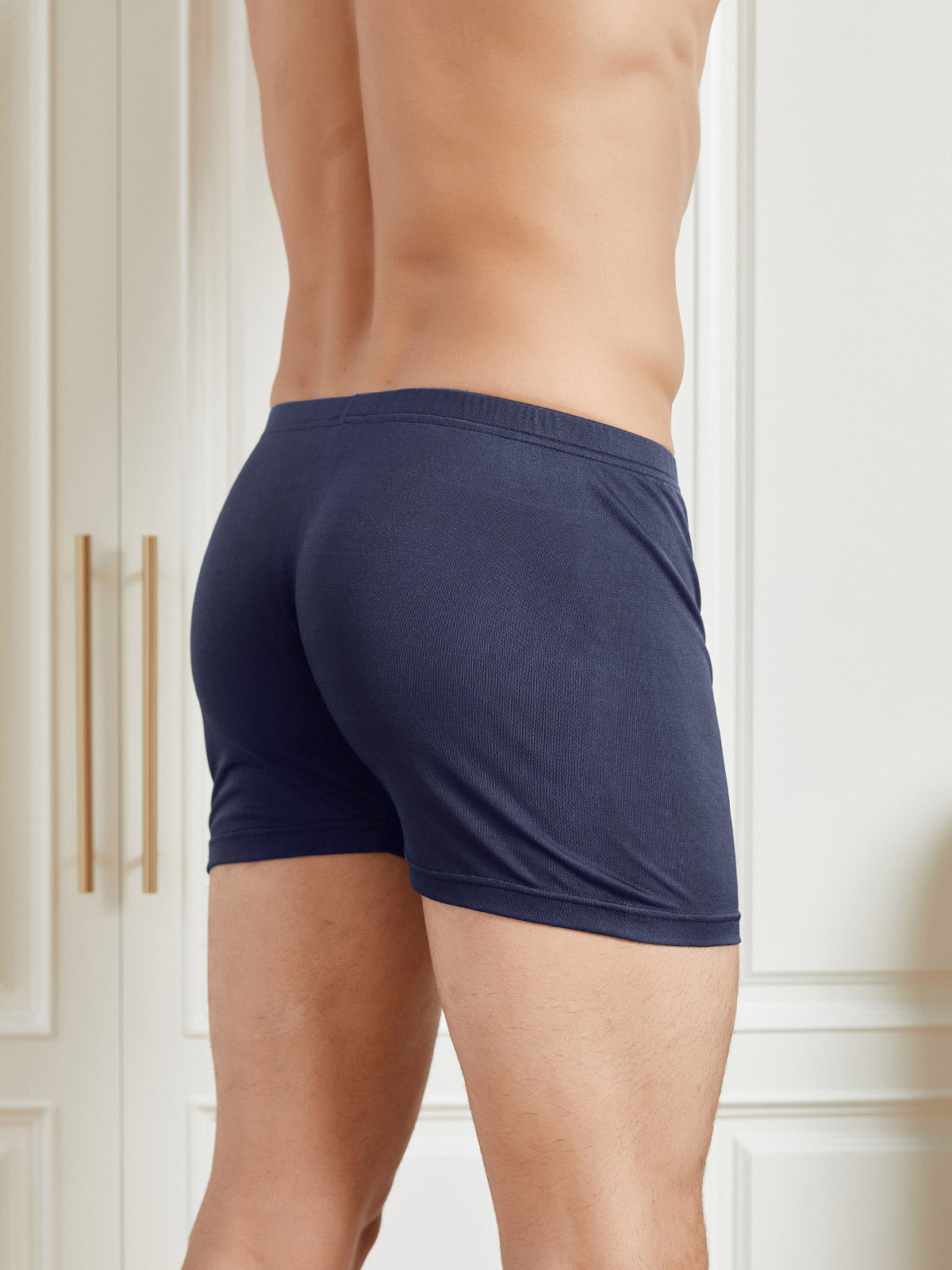 [Mörkblå] SilkSilky-SE Herr Underkläder 005