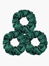 [Mörkgrön] SilkSilky-SE Scrunchie 002