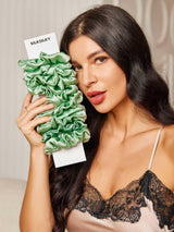 [Grön] SilkSilky-SE Scrunchie 002