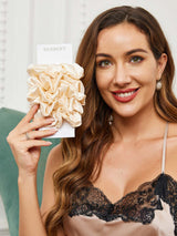 [Ljusbeige] SilkSilky-SE Scrunchie 001