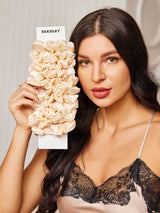 [Ljusbeige] SilkSilky-SE Scrunchie 001