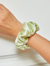 [Ljusgrön] SilkSilky-SE Scrunchie 001