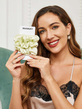 [Ljusgrön] SilkSilky-SE Scrunchie 002