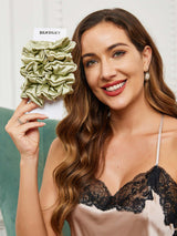 [Mintgrön] SilkSilky-SE Scrunchie 002