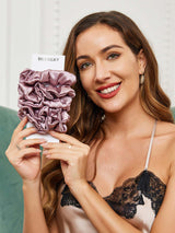 [Blek Mauve] SilkSilky-SE Scrunchie 002