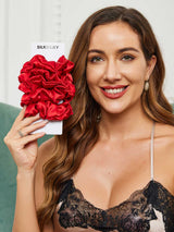 [Röd] SilkSilky-SE Scrunchie 001