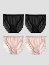 [Svart+Beige] SilkSilky-SE Underkläder 003