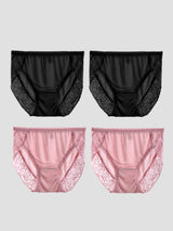 [Svart+Rosa] SilkSilky-SE Underkläder 003