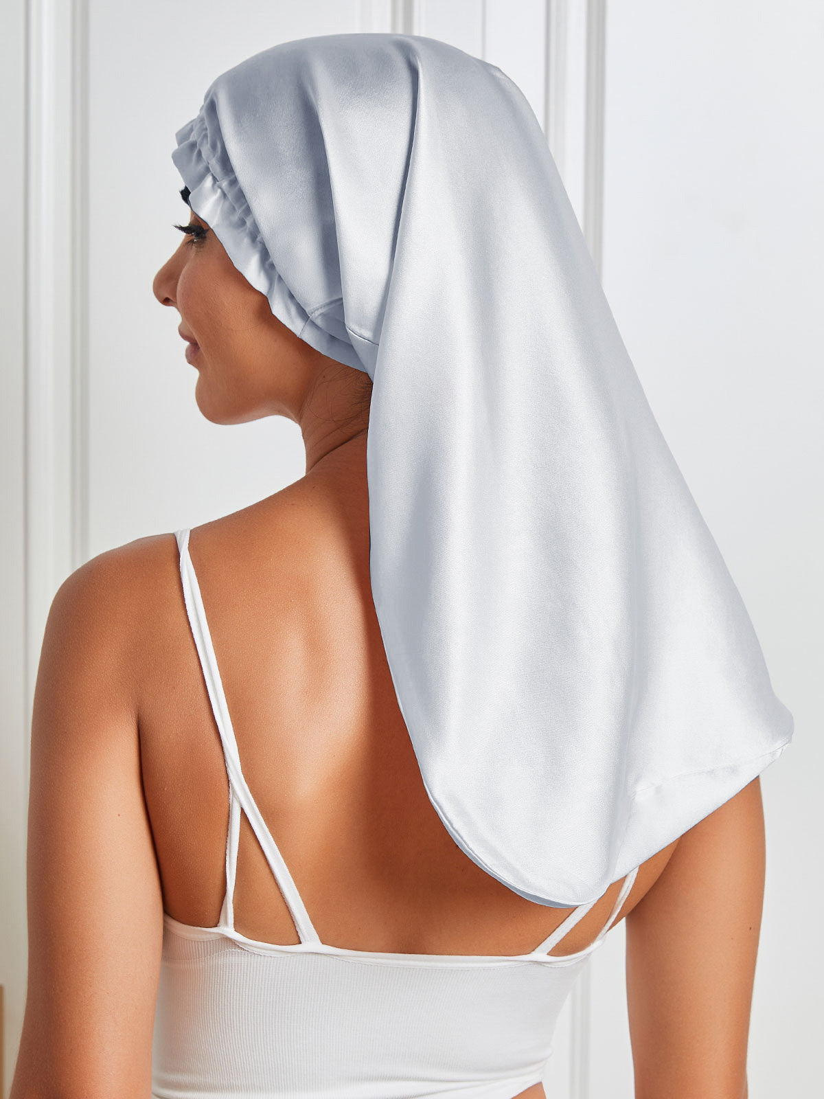 [Silver] SilkSilky-SE Rent Silke Sleep Cap 006
