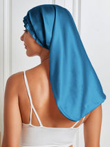 [Kungsblått] SilkSilky-SE Rent Silke Sleep Cap 006
