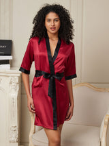 [Vin] SilkSilky-SE Half Sleeve Dam Morgonrock 001